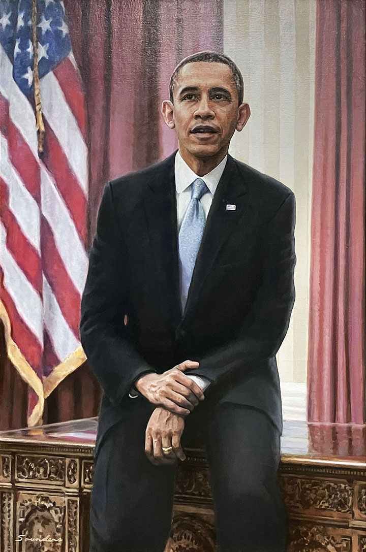 Barack Obama L’1991, HCNY Art By David Saunders